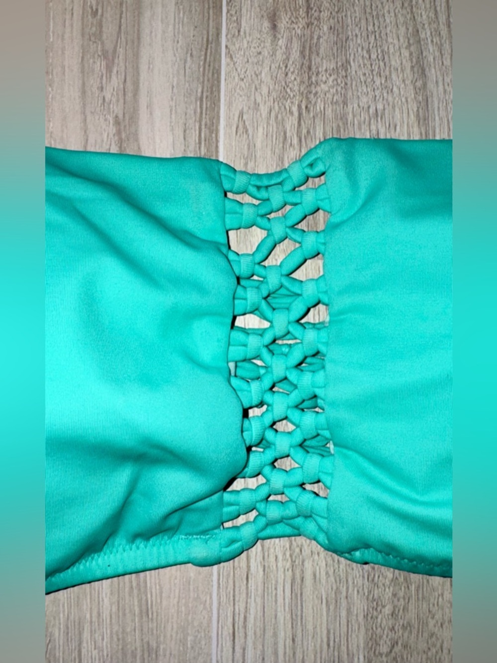 Victoria's Secret Mint Green Bandeau Lace-Up Bikini + FREE addition top! - Picture 11 of 16